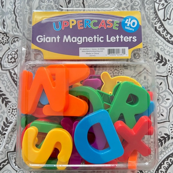 Lakeshore Other - Uppercase Giant Magnetic Letters - Lakeshore Learning Style, Multicolor